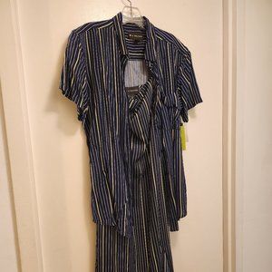 Dress & Shirt combo striped brand new w/ tags